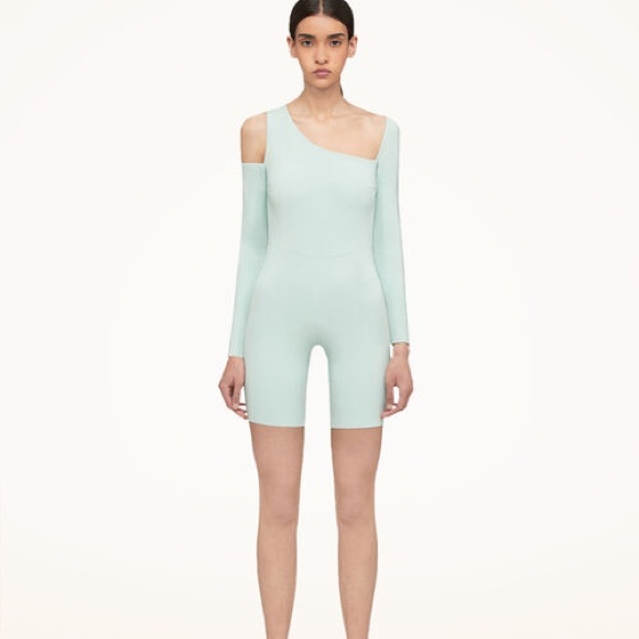 Wolford Light Blue One-Shoulder Jumpsuit - Picture 1 of 2
